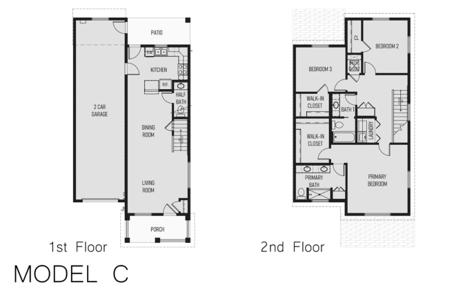 Model C - 1st Floor Plan